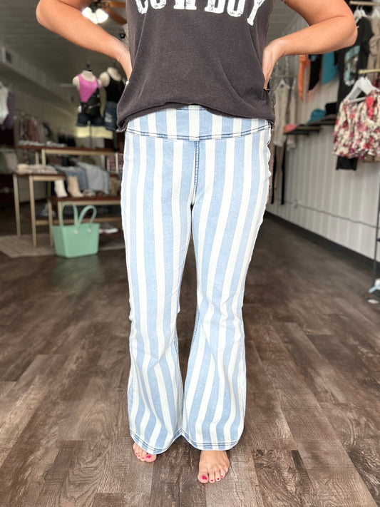 Rodeo Ready Striped Flares