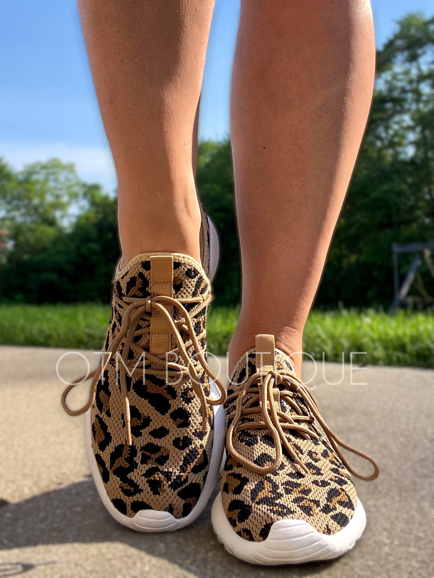 Leopard Slip On Tennis Shoes *final sale*