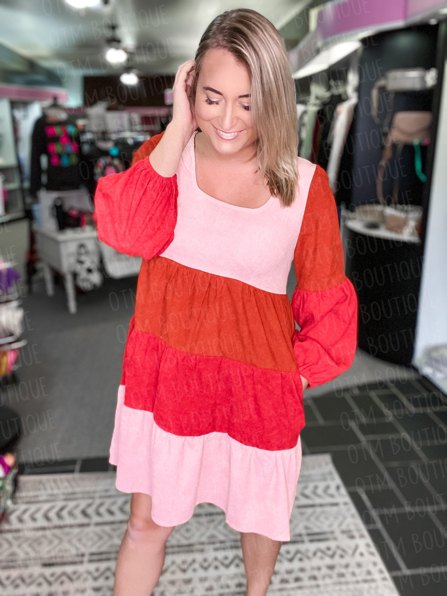 Sweet As Can Be Corduroy Dress