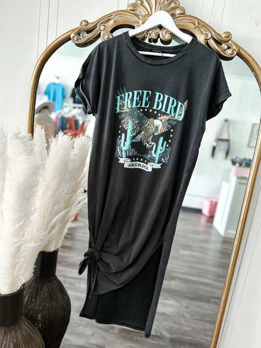 Free Bird Maxi T-Shirt Dress