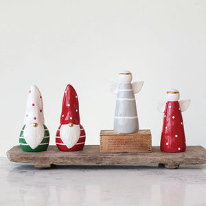 Ceramic Gnome w/ Gold Nose - Little Red Barn Door