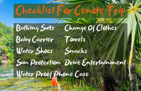 Checklist For Cenote Trip - What To Bring