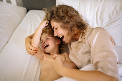 Tickling Toddler Before Bed