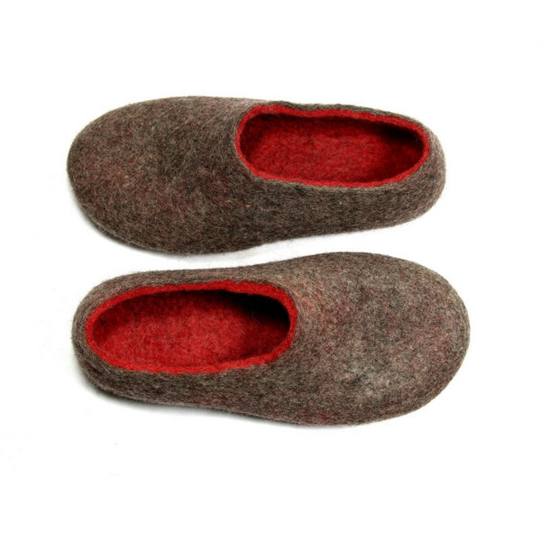women's boiled wool slippers