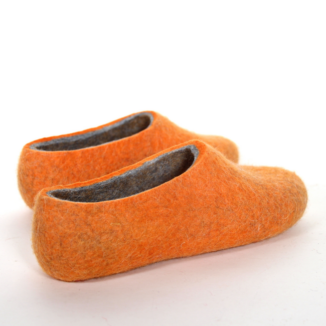 felted wool slippers