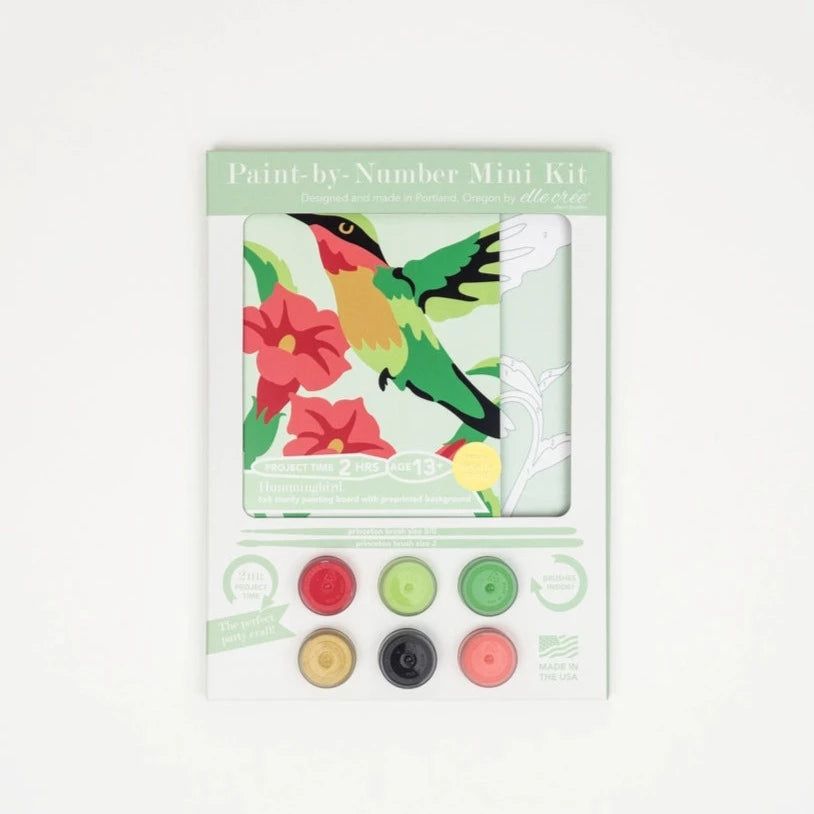 Hummingbird Mini Paint-By-Number Kit