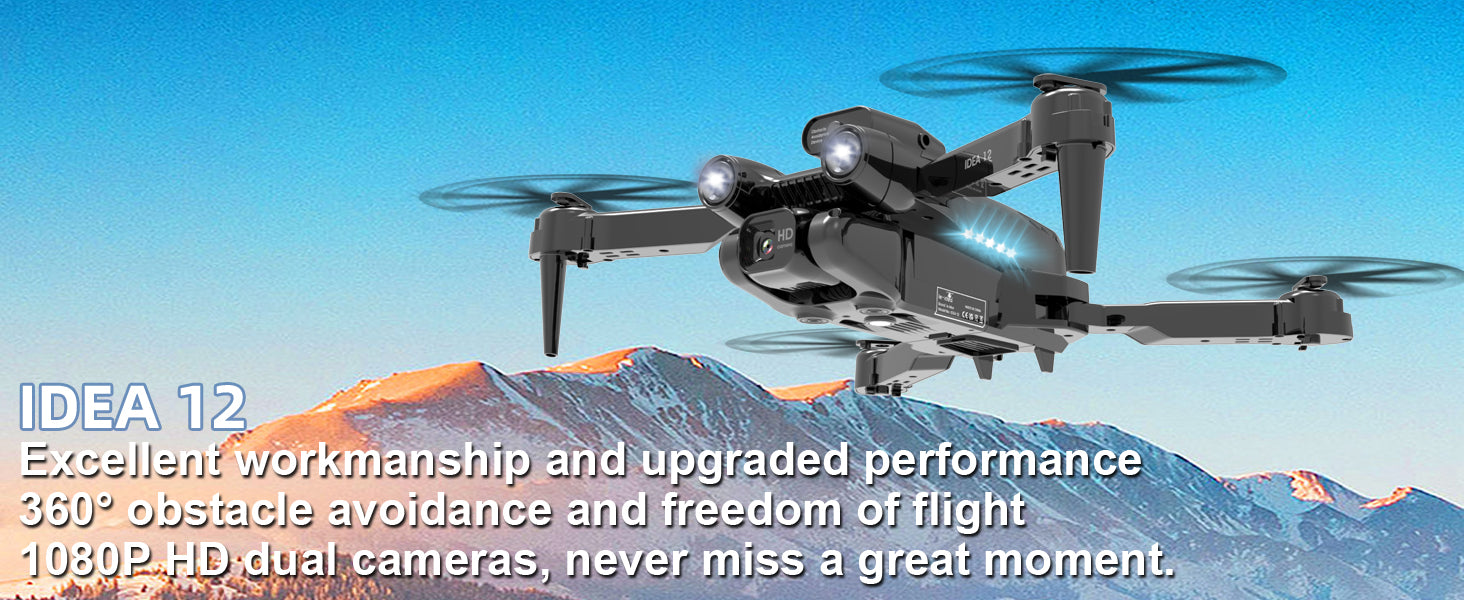 le-idea 12Pro Brushless Motor Drone dengan Kamera 4K Malaysia