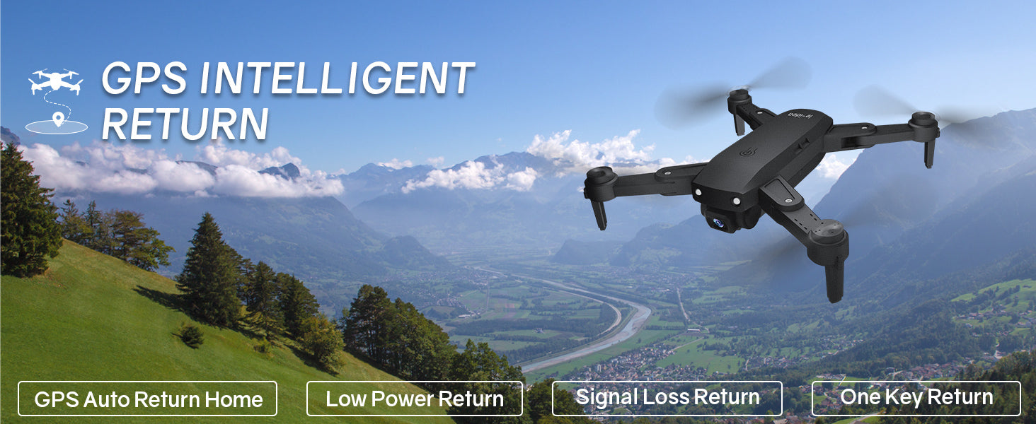 GPS Drone avec Double Caméra 4K EIS pour Adultes Débutants Mini