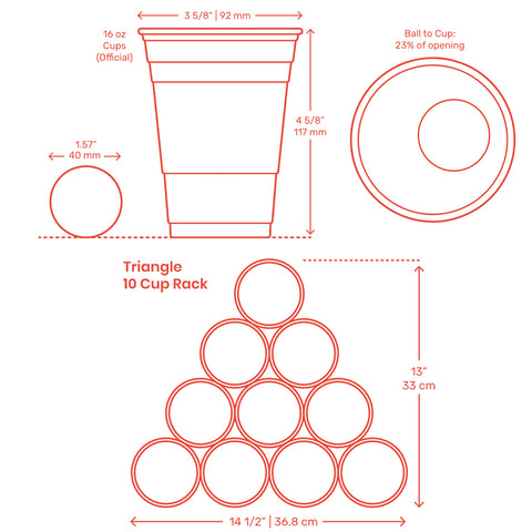 Beer Pong Cup and Setup