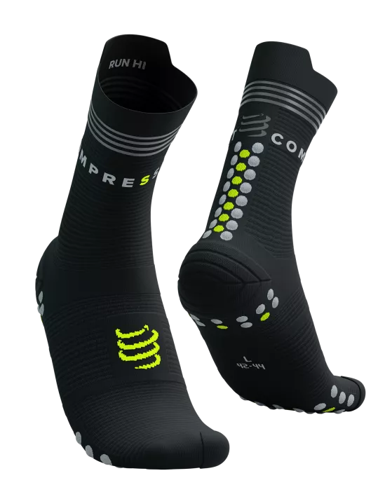 Compressport | Pro Racing Socks v4.0 Run High Flash | Hardloopsokken | Reflectie