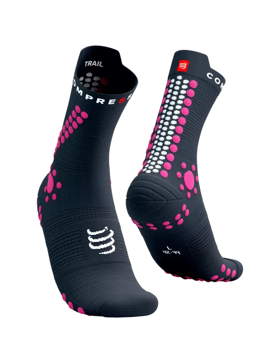 Compressport Pro Racing Socks Trail V4.0 Magnet Magenta