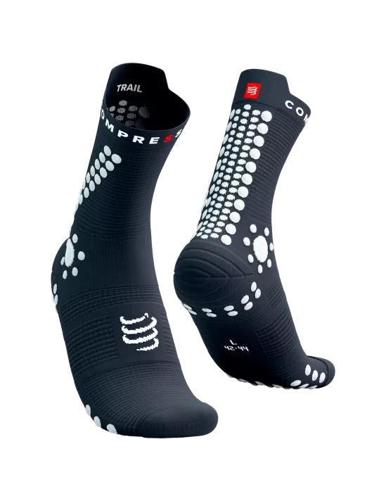 Compressport Pro Racing Socks Trail V4.0 Magnet White