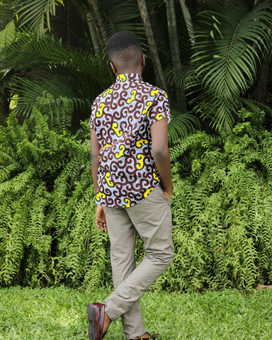 premium quality ankara shirt for Salah or Eid al-fitr