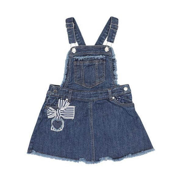 DENIM BLUE SKIRT DUNGAREE