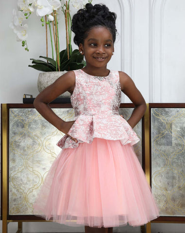 tulle girls party gown