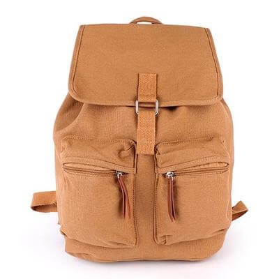 UNISEX  BROWN DOUBLE SIDE CARGO BACKPACK
