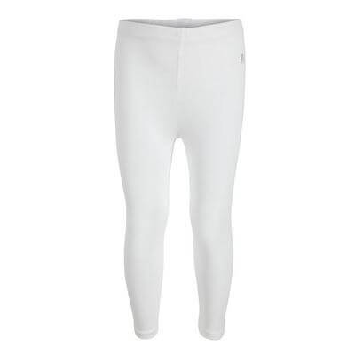 white basic short leggings