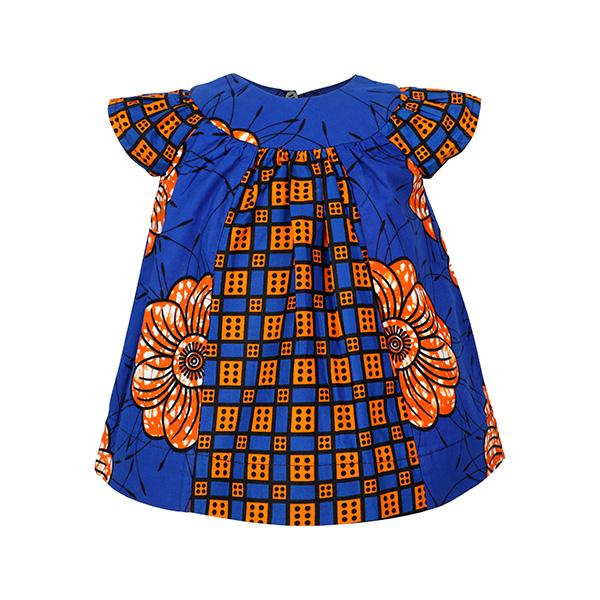 blue ankara dress