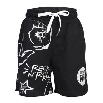 GIRLS BLACK BUM SHORTS