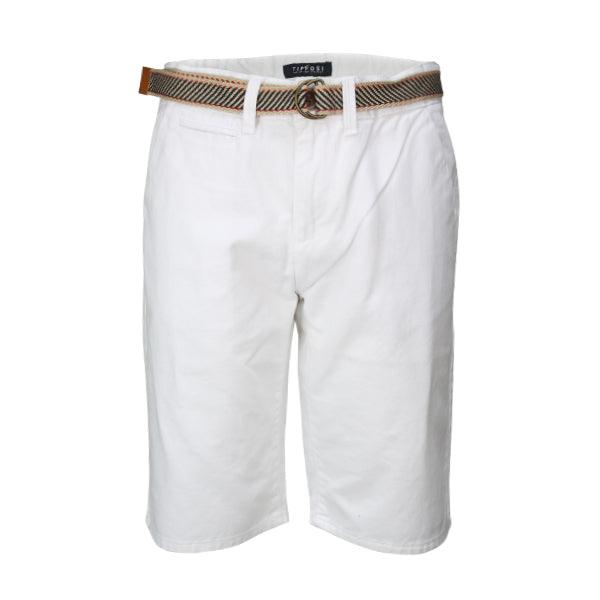 PLAIN WHITE TWILL BOYS SHORTS