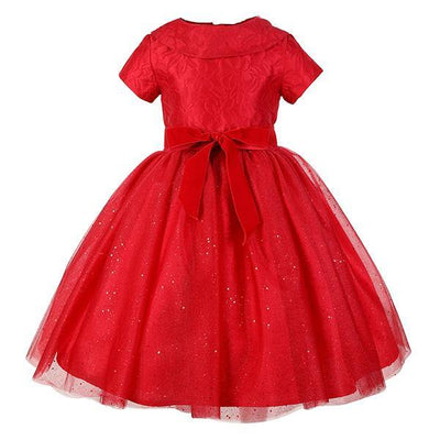 Damask Girls Party Dress Party Gown