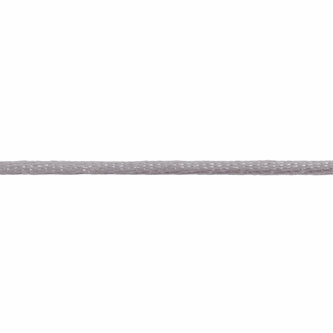 Trimits Silver Grey Polyester Satin Cord - 50m x 2mm