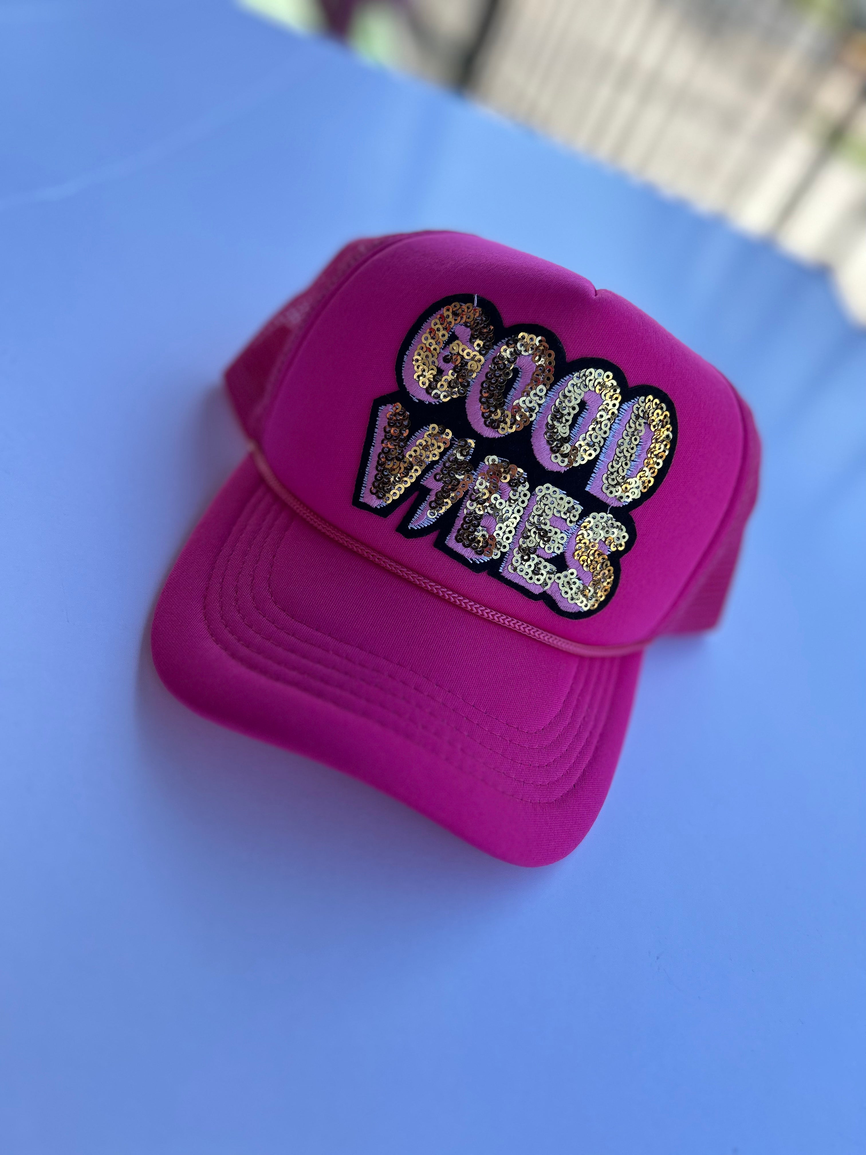 Pink Pink Bulldog Hats