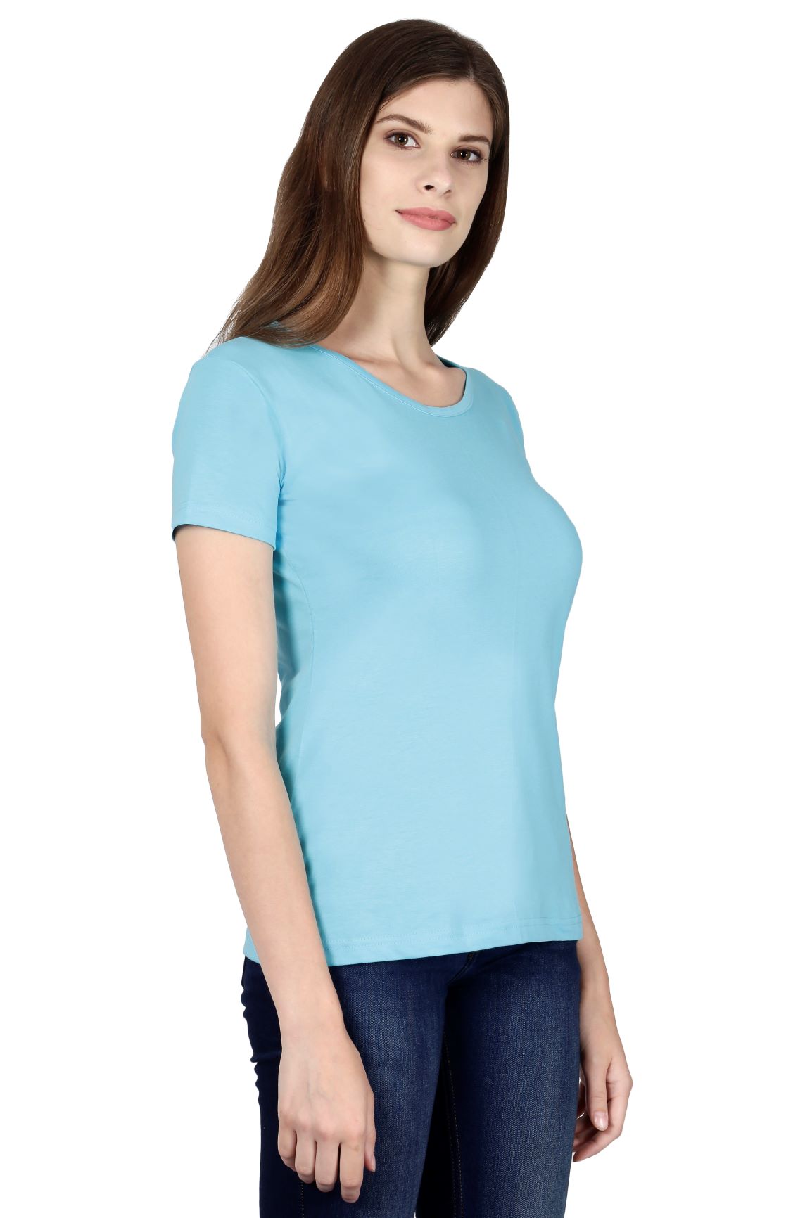 Solid Sky Blue | Women T-Shirt – bohoboxin