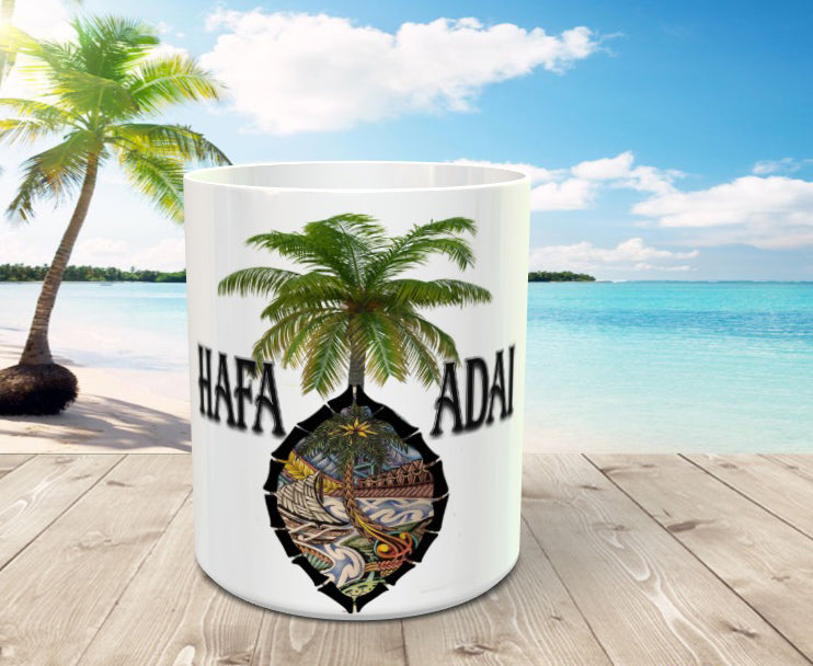 Hafa Adai Tattoo Seal Palm Mug Jt Edge