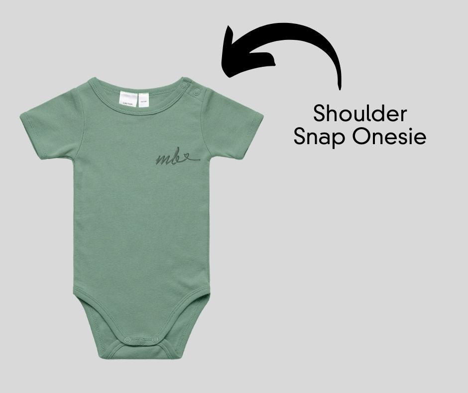 Shoulder strab onesie by M&B