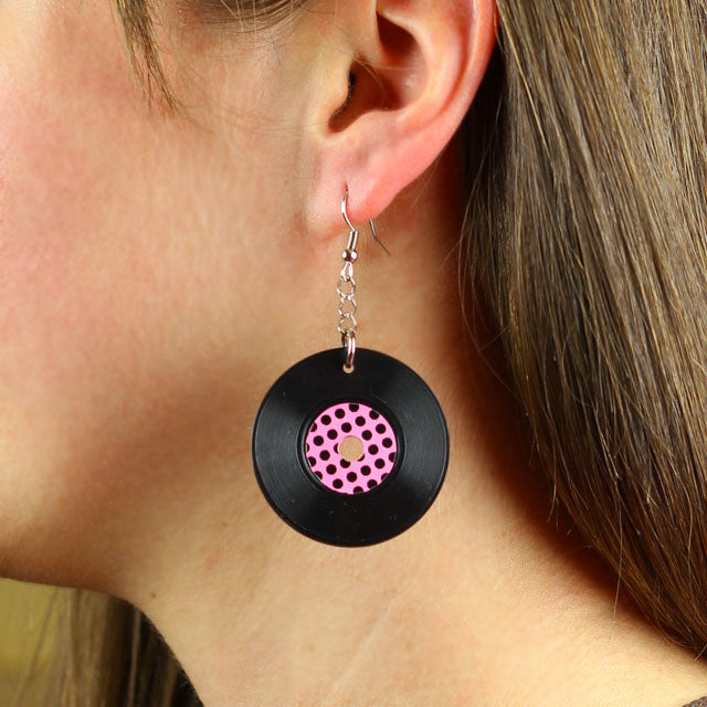 Vinyl Record Earrings Christmas Gifts