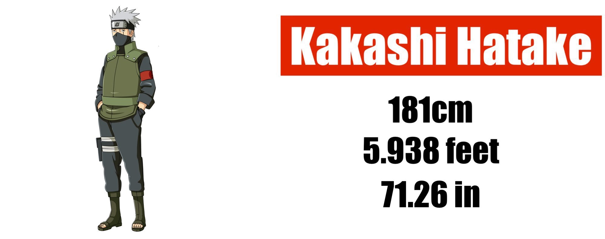 How tall is kakashi in boruto