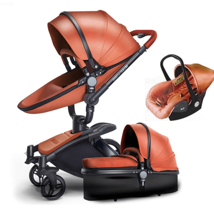 3 in 1 leather stroller