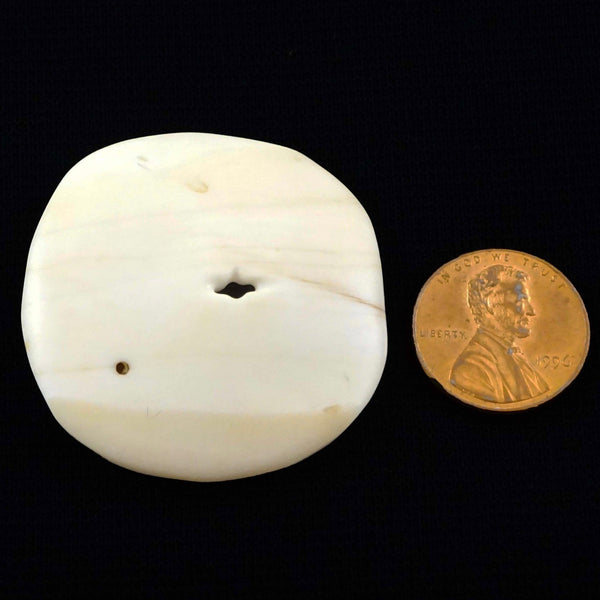 Naga Shell Disc Antique Small 1 9 16 X 1 1 2 Inches Bead Zone Com