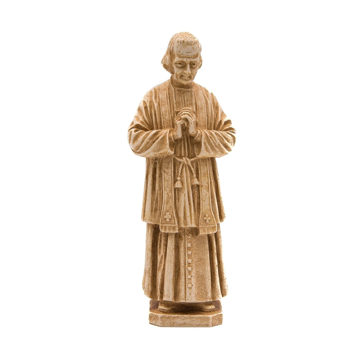 Cure D' Ars, St John Vianney Statue 17cm - 4 Inches High Resin Cast ...
