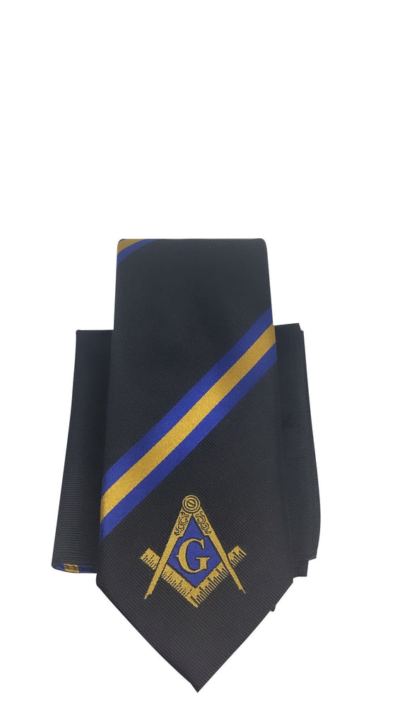 Mens Freemasons Masonic Black Woven Neck Tie at  Men's Clothing store