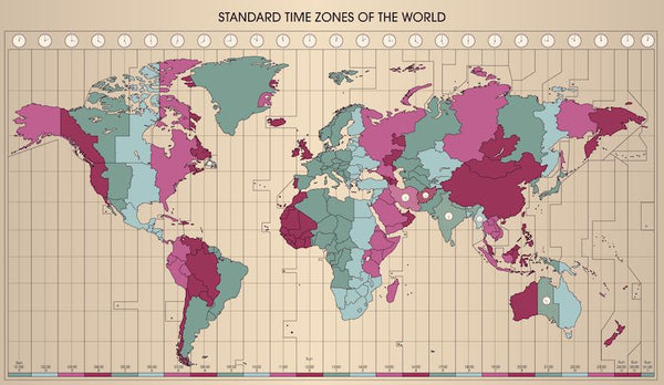 Time zone map
