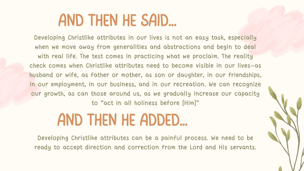 Dieter F. Uchtdorf quote from ChristLike Attributes--the Wind Beneath Our Wings