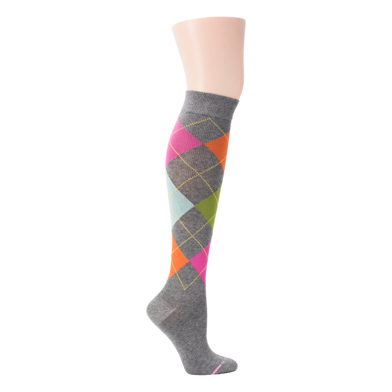 Argyle | Knee-High Compression Socks For Women | Dr. Motion