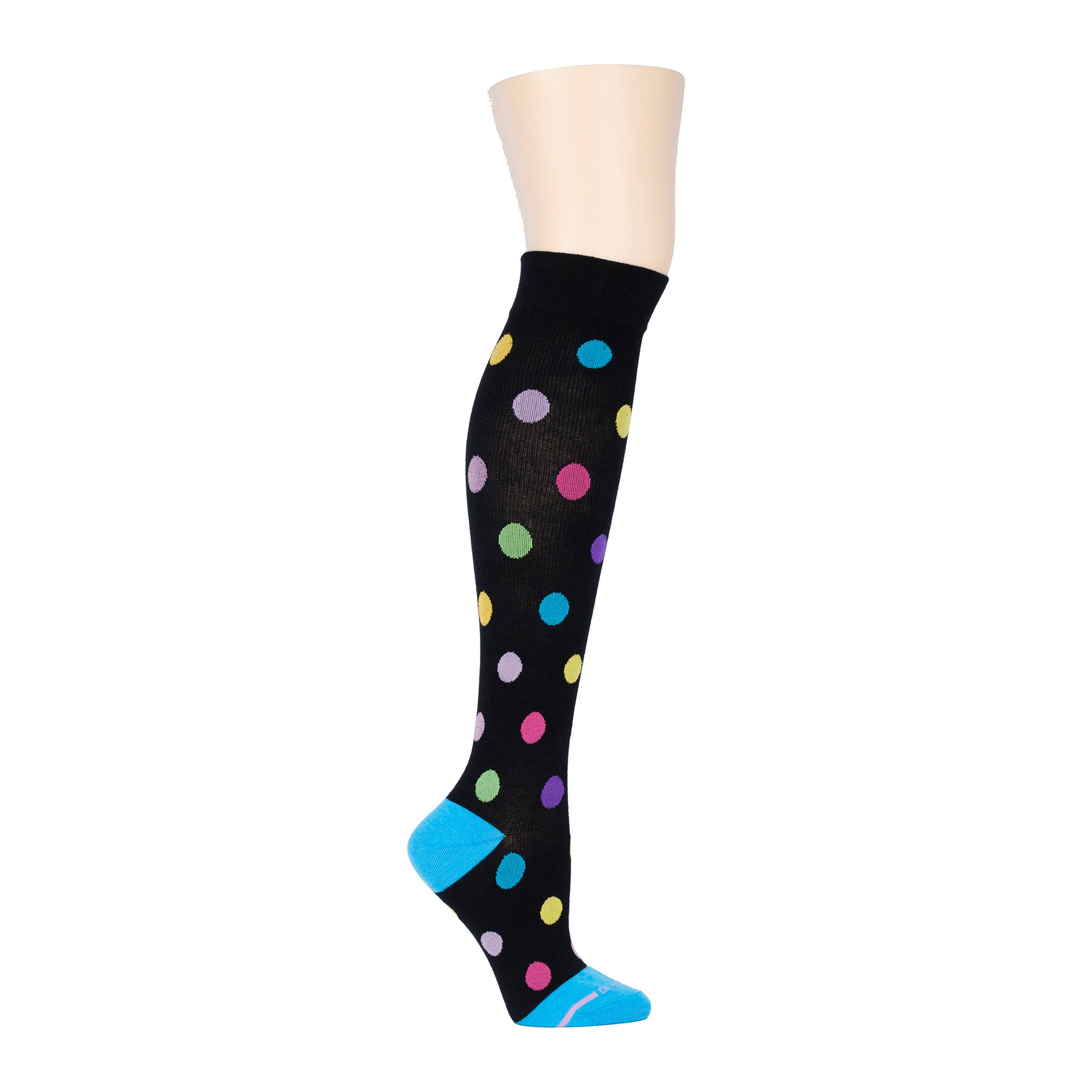 Large Dots | Knee-High Compression Socks For Women | Dr. Motion