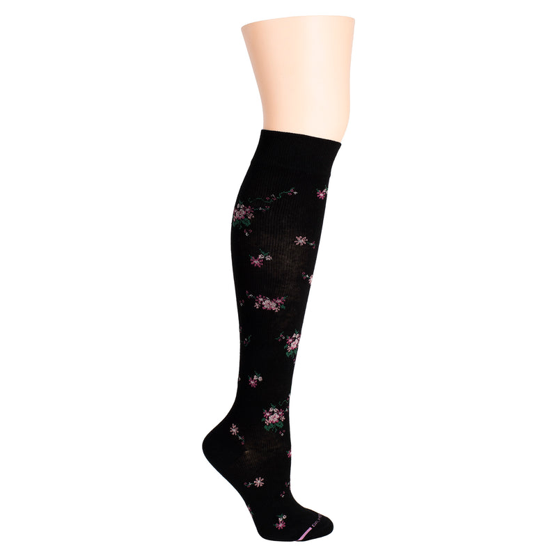 Bouquet Floral Knee High Compression Socks For Women Dr Motion