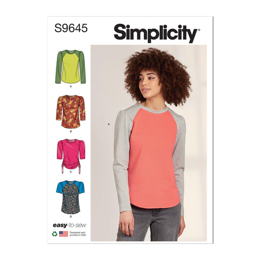 Simplicity 8424 Misses' Knit Leggings in Two Lengths and Three Top Options