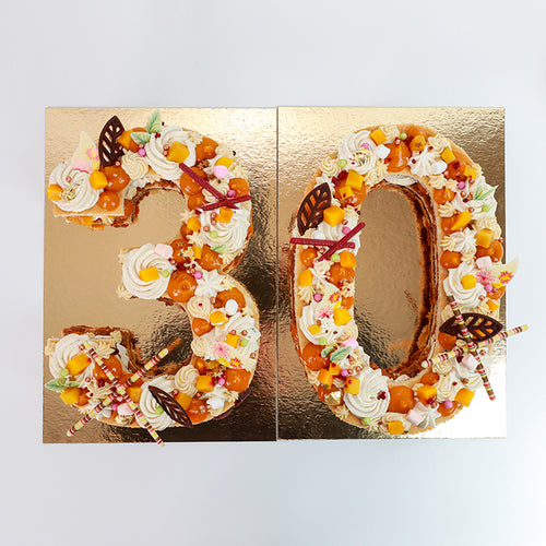 NUMBER CAKE • Vanille & Fruits Exotiques • Prix par Chiffre