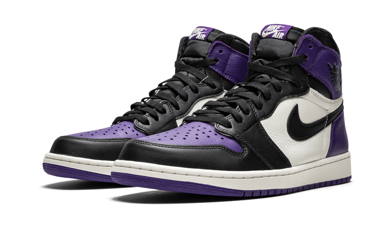 purple high top jordan 1s