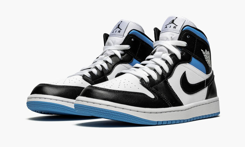 blue black and white jordan 1 mid