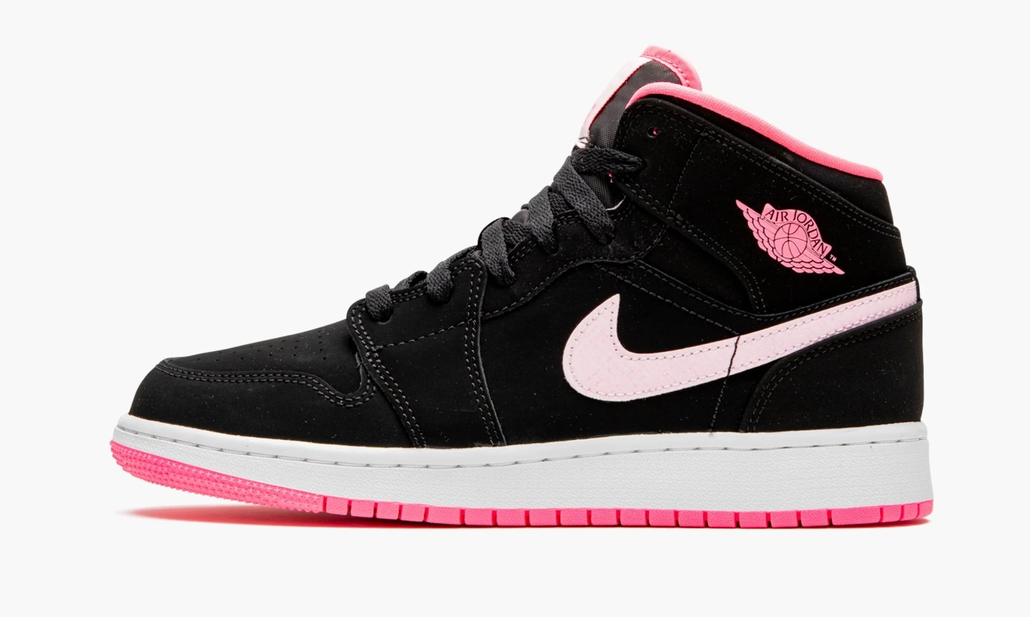 Air Jordan 1 Mid GS "Black Digital Pink" 555112 066 WAYOFF