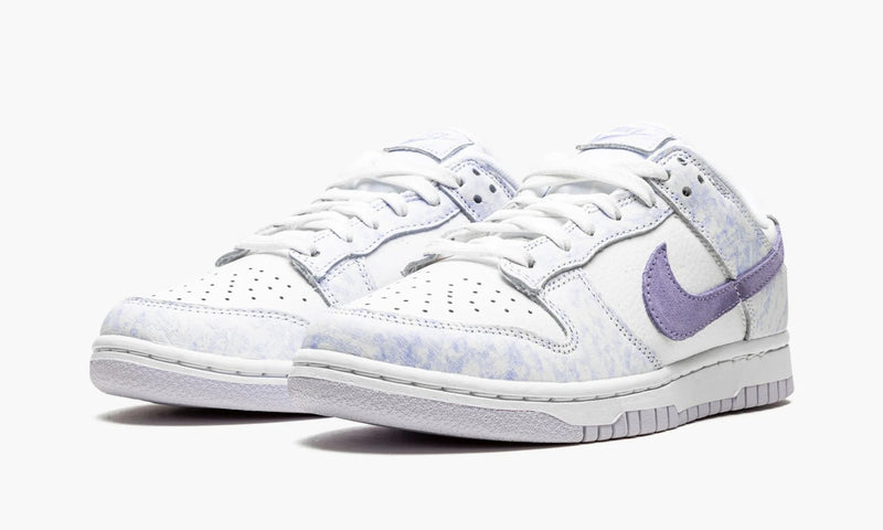 nike dunks purple and white