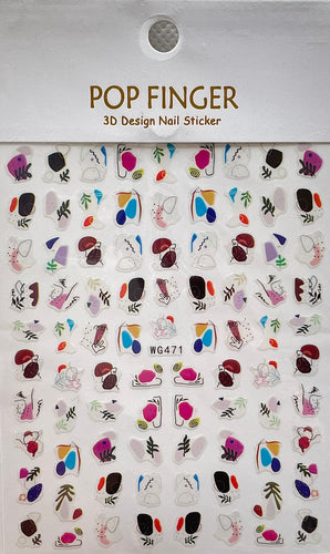 Buy 3D Alphabet Letters Nail Stickers Online in India - Etsy