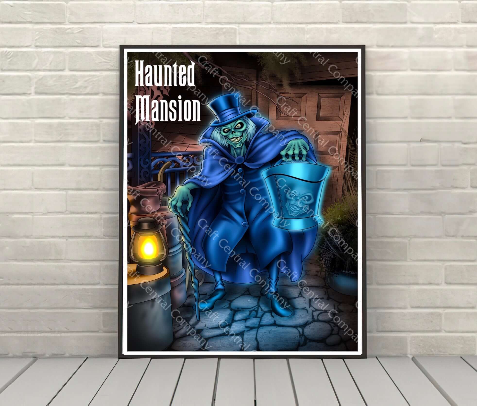 Hat Box Ghost Haunted Mansion Disney Poster Craftcentralcompany 