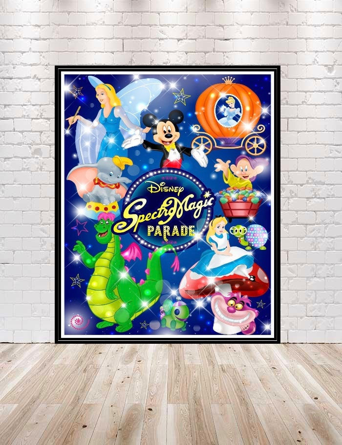 SpectroMagic Parade Disney Attraction Poster